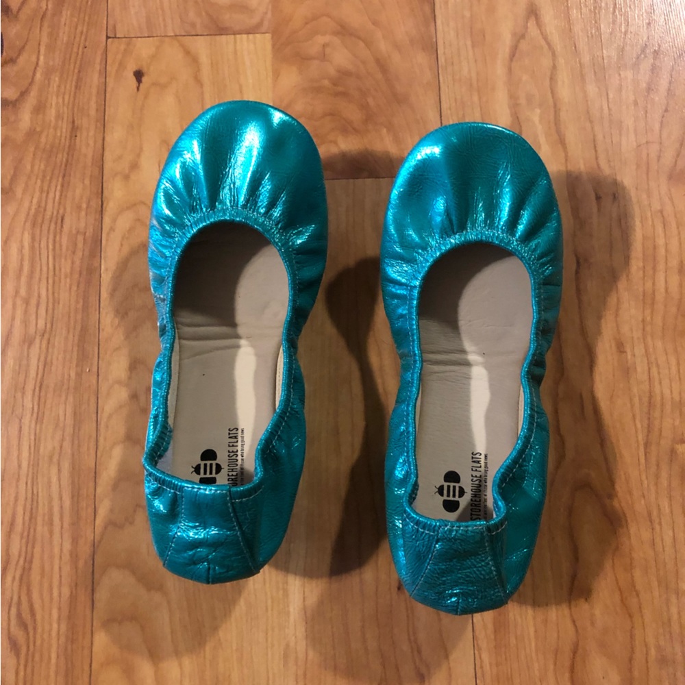Storehouse flats Mermaid green
